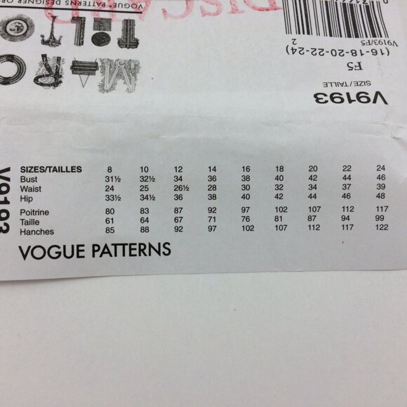 Vogue 9193 Marcy Tilton Misses Tunic Pants Pattern Uncut Sz 16 18 20 22 24 Easy - Picture 3 of 10